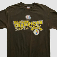 Pittsburgh Steelers Alstyle 2006 Long Sleeve T-shirt - Brown Vintage on sale