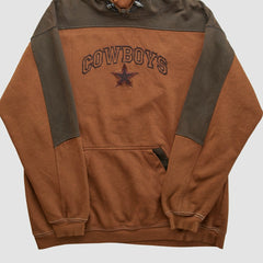 Dallas Cowboys Cowboys Authentic Apparel 2000s Hooded Pullover Sweatshirt - Clay Vintage for sale