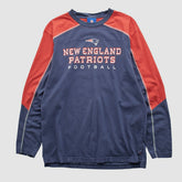 New England Patriots NFL 2000s Long Sleeve T-shirt - Navy Vintage for sale