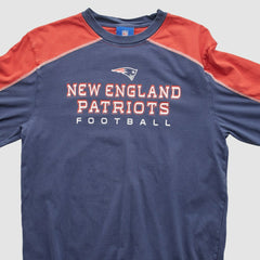 New England Patriots NFL 2000s Long Sleeve T-shirt - Navy Vintage for sale