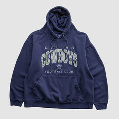 Dallas Cowboys 2010s Hooded Pullover Sweatshirt - Navy Vintage on sale