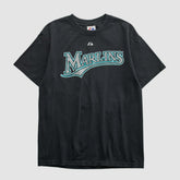 Miami Marlins Majestic 2000s T-shirt Black Vintage