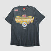 Pittsburgh Steelers Reebok 2002 T-shirt - Black Vintage discount