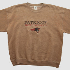 New England Patriots Jostens 90s Pullover Sweatshirt - Clay Vintage on sale
