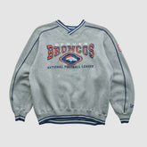 Denver Broncos Lee Apparel 90s Pullover Sweatshirt - Heather Gray Vintage online