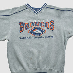 Denver Broncos Lee Apparel 90s Pullover Sweatshirt - Heather Gray Vintage online