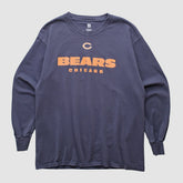 Chicago Bears NFL 2000s Long Sleeve T-shirt - Navy Vintage cheap