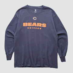 Chicago Bears NFL 2000s Long Sleeve T-shirt - Navy Vintage cheap