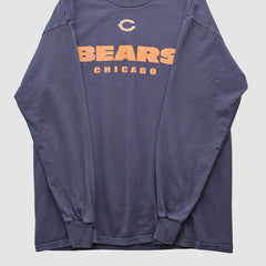 Chicago Bears NFL 2000s Long Sleeve T-shirt - Navy Vintage cheap