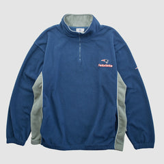 New England Patriots NFL 2000s 1/4 Zip Sweatshirt - Navy Vintage online