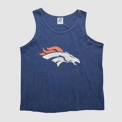 Denver Broncos Dynasty 90s Tank - Navy Vintage cheap