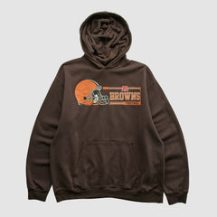 Cleveland Browns NFL 2000s Hooded Pullover Sweatshirt - Brown Vintage discount