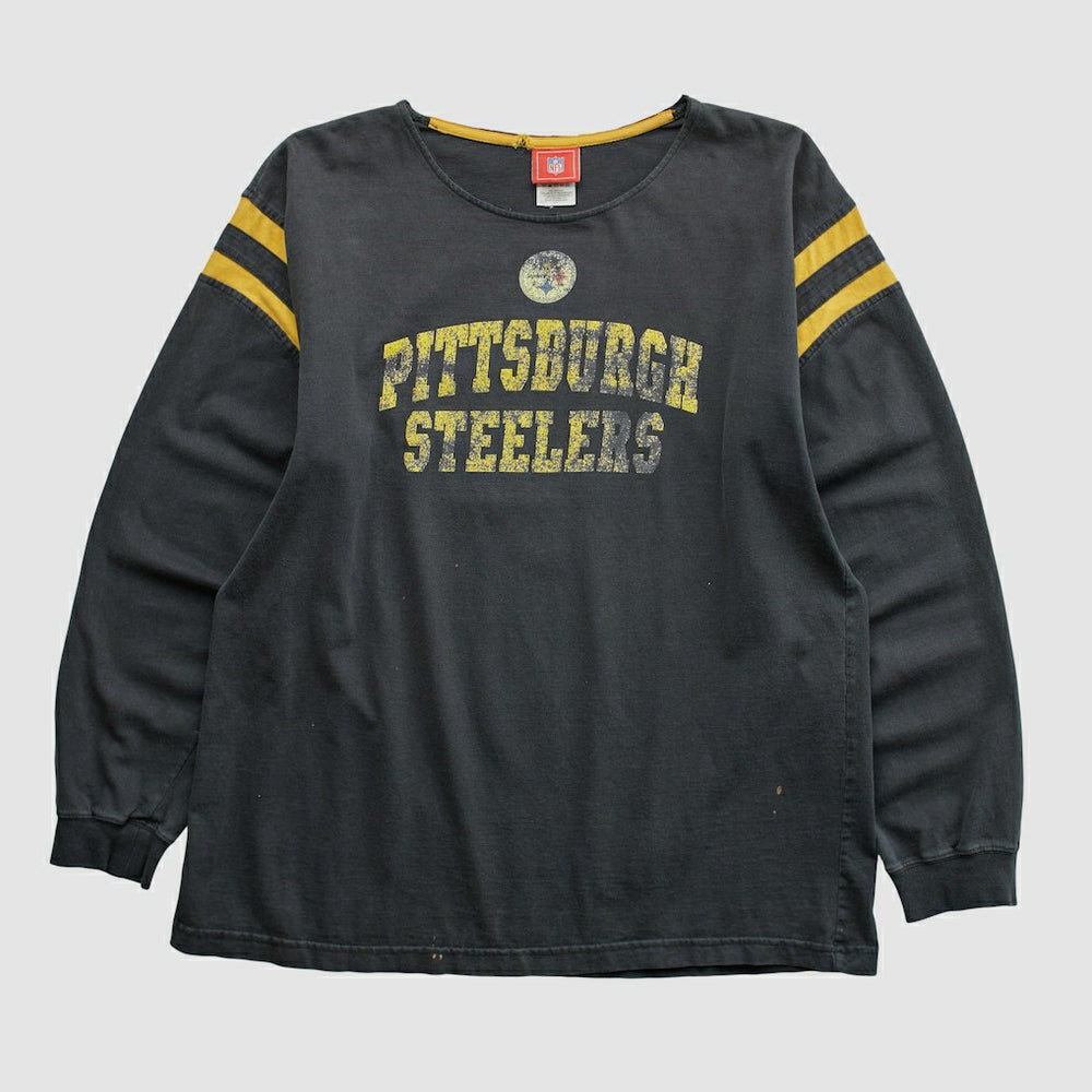 Pittsburgh Steelers NFL 2000s Long Sleeve T-shirt - Black Vintage sale