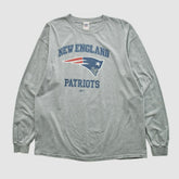 New England Patriots NFL 2000s Long Sleeve T-shirt - Heather Gray Vintage discount