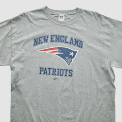 New England Patriots NFL 2000s Long Sleeve T-shirt - Heather Gray Vintage discount