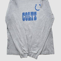 Indianapolis Colts NFL 2000s Long Sleeve T-shirt - Heather Gray Vintage on sale