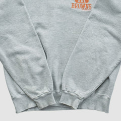 Cleveland Browns Champion 90s Pullover Sweatshirt - Heather Gray Vintage sale
