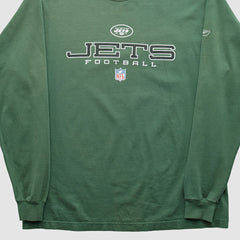 New York Jets Reebok 2000s Long Sleeve T-shirt - Green Vintage outlet