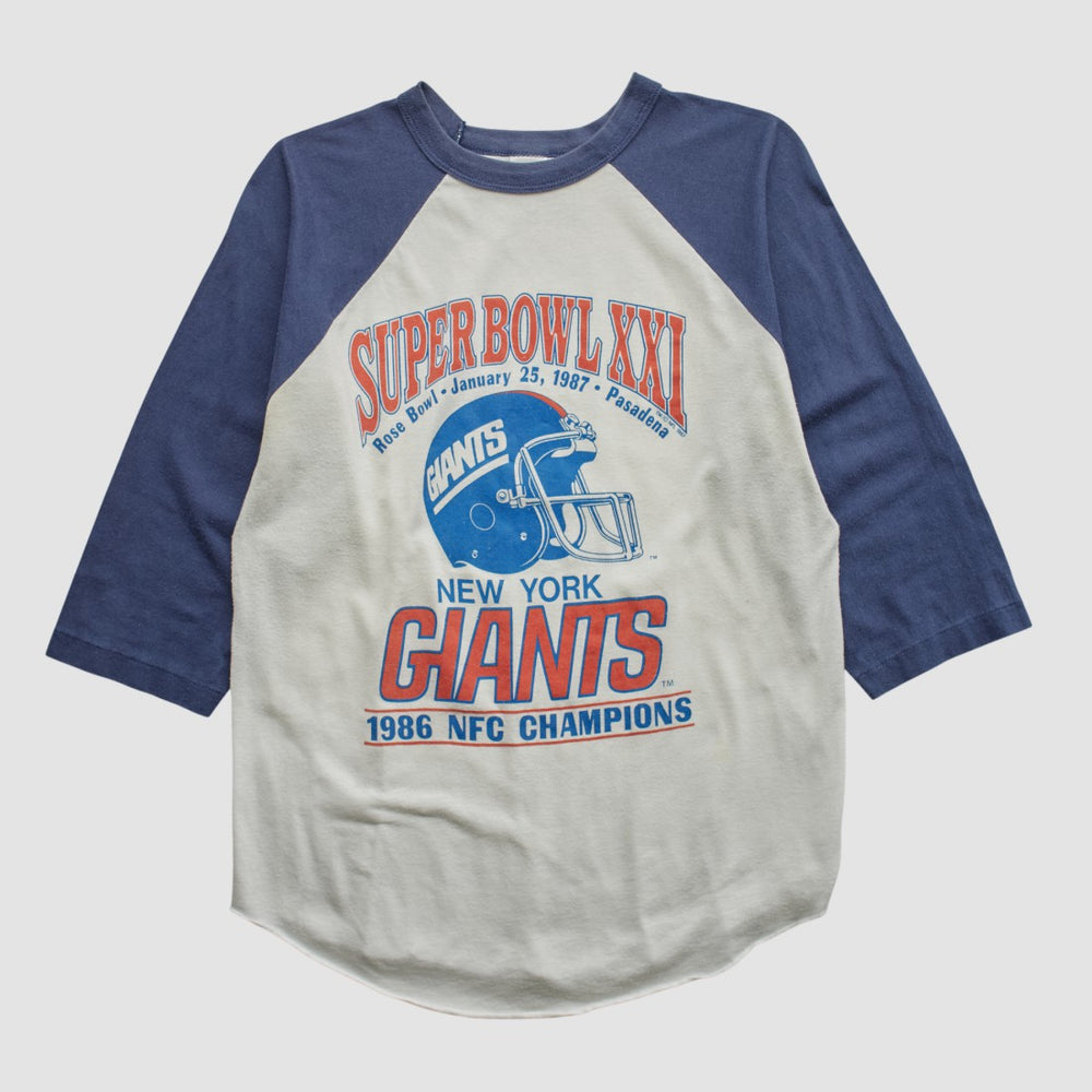 Super Bowl XXI Trench 1986 T-shirt - White Vintage cheap