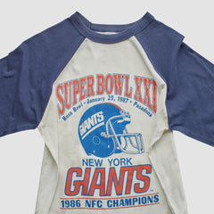 Super Bowl XXI Trench 1986 T-shirt - White Vintage cheap