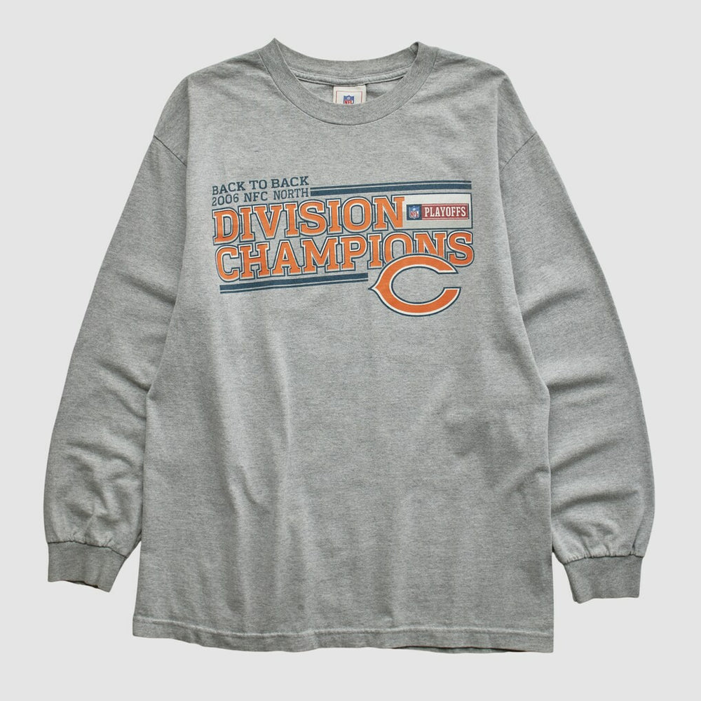 Division Champions NFL 2006 Long Sleeve T-shirt - Heather Gray Vintage discount