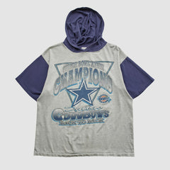 Super Bowl XXVIII Mendez Sportswear 1994 Hooded T-shirt - Heather Gray Vintage outlet
