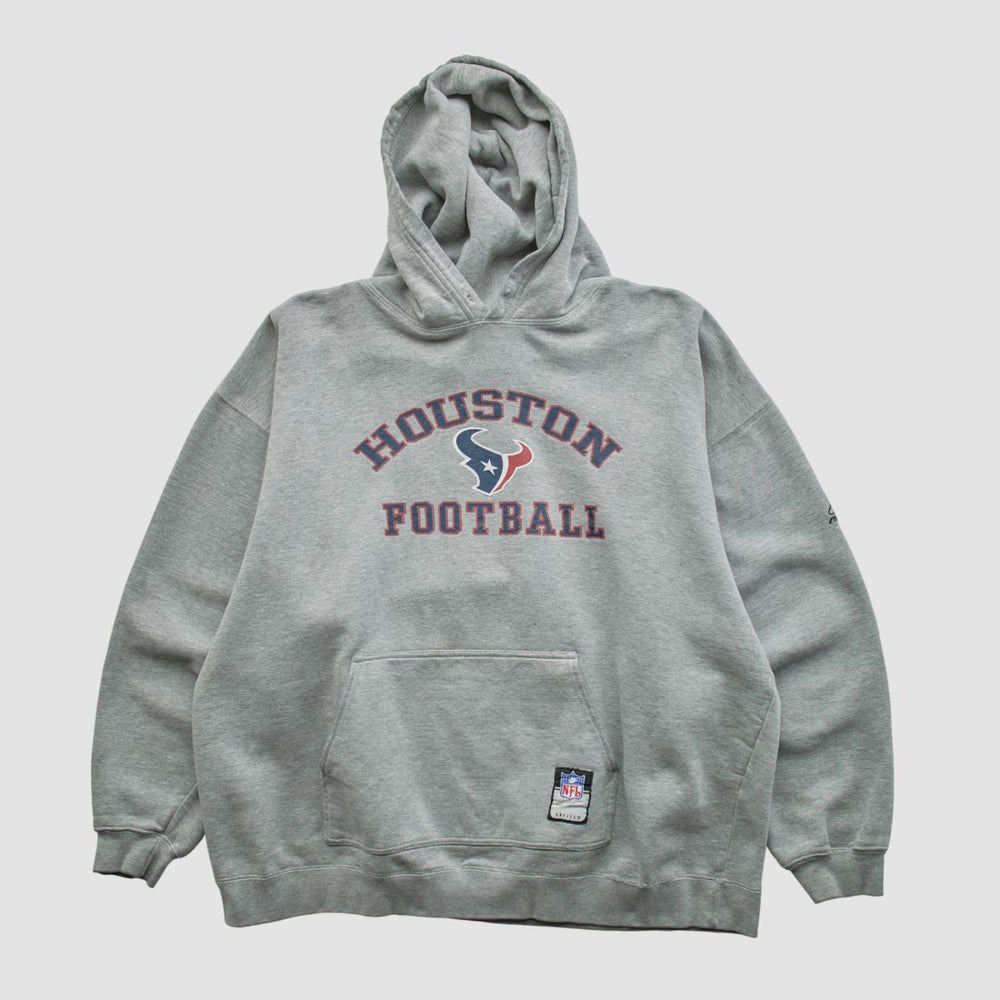 Houston Texans NFL 2000s Hooded Pullover Sweatshirt - Heather Gray Vintage discount