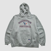 Houston Texans NFL 2000s Hooded Pullover Sweatshirt - Heather Gray Vintage discount