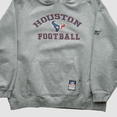 Houston Texans NFL 2000s Hooded Pullover Sweatshirt - Heather Gray Vintage discount