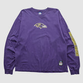 Baltimore Ravens Reebok 2000s Long Sleeve T-shirt - Purple Vintage sale