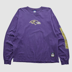Baltimore Ravens Reebok 2000s Long Sleeve T-shirt - Purple Vintage sale