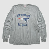 New England Patriots NFL 2000s Long Sleeve T-shirt - Heather Gray Vintage discount