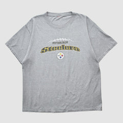 Pittsburgh Steelers 2000s T-shirt - Heather Gray Vintage discount
