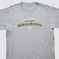 Pittsburgh Steelers 2000s T-shirt - Heather Gray Vintage discount