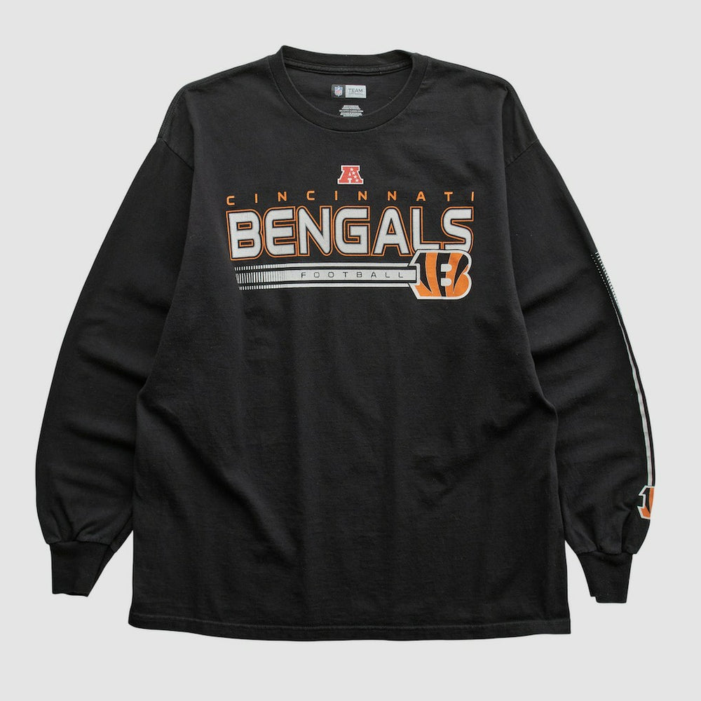 Cincinnati Bengals NFL 2010s Long Sleeve T-shirt - Black Vintage sale