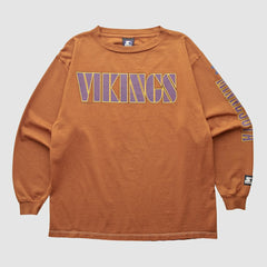 Minnesota Vikings Starter 90s Long Sleeve T-shirt - Clay Vintage for sale
