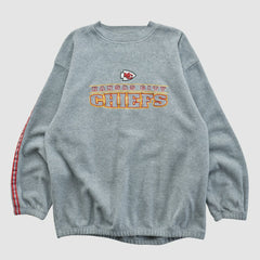 Kansas City Chiefs Active 2000s Pullover Sweatshirt - Gray Vintage outlet