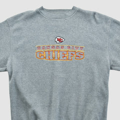 Kansas City Chiefs Active 2000s Pullover Sweatshirt - Gray Vintage outlet
