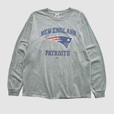 New England Patriots NFL 2000s Long Sleeve T-shirt - Heather Gray Vintage on sale