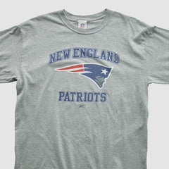 New England Patriots NFL 2000s Long Sleeve T-shirt - Heather Gray Vintage on sale