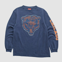 Chicago Bears NFL 2000s Long Sleeve T-shirt - Navy Vintage for sale