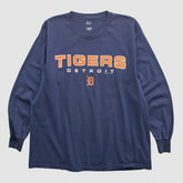 Detroit Tigers Lee Sport 2000s Long Sleeve T-shirt Navy Vintage