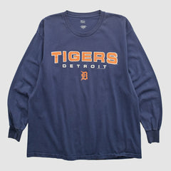Detroit Tigers Lee Sport 2000s Long Sleeve T-shirt Navy Vintage