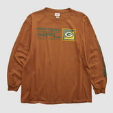 Green Bay Packers NFL 2000s Long Sleeve T-shirt - Clay Vintage cheap