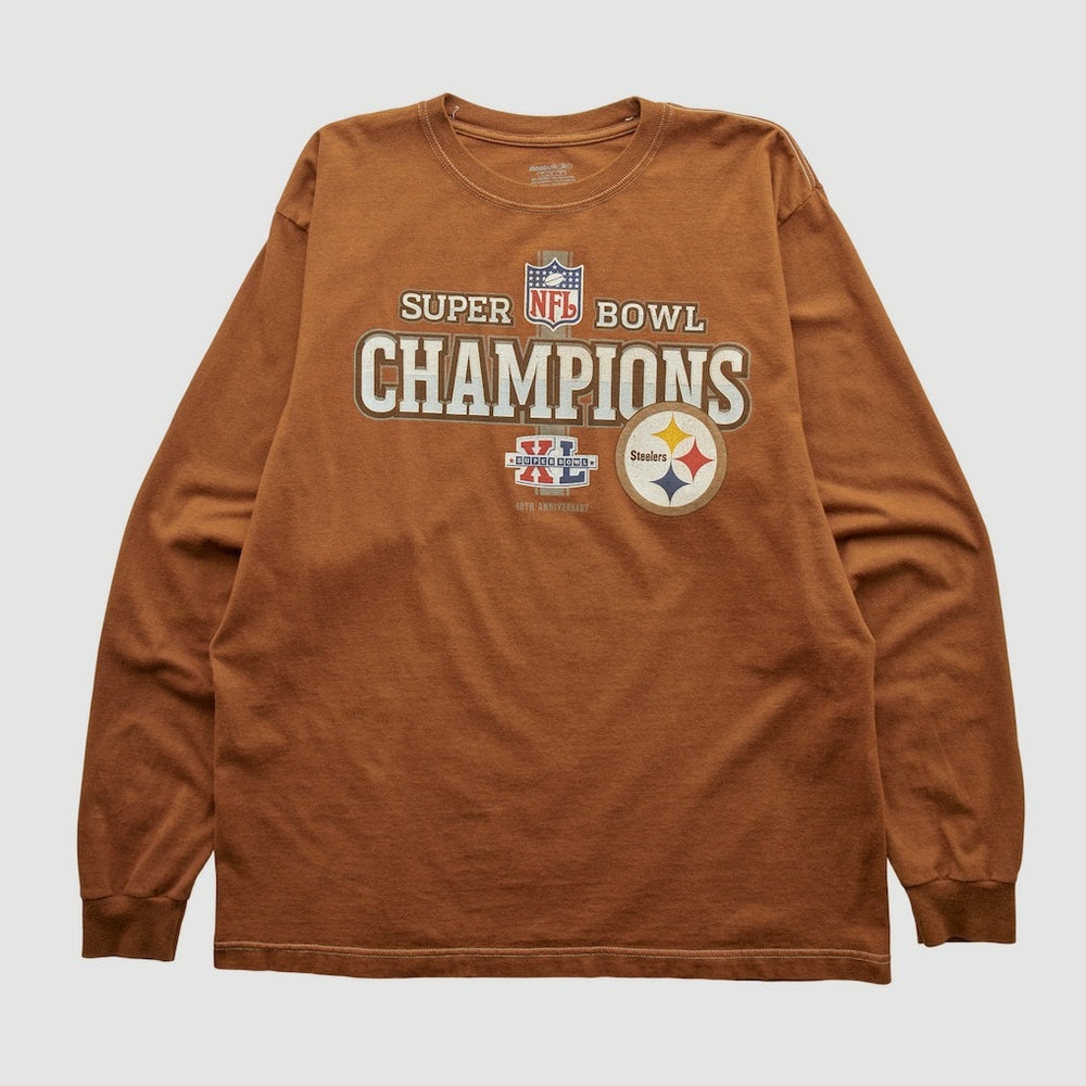 Super Bowl Champions Reebok 2006 Long Sleeve T-shirt - Clay Vintage outlet