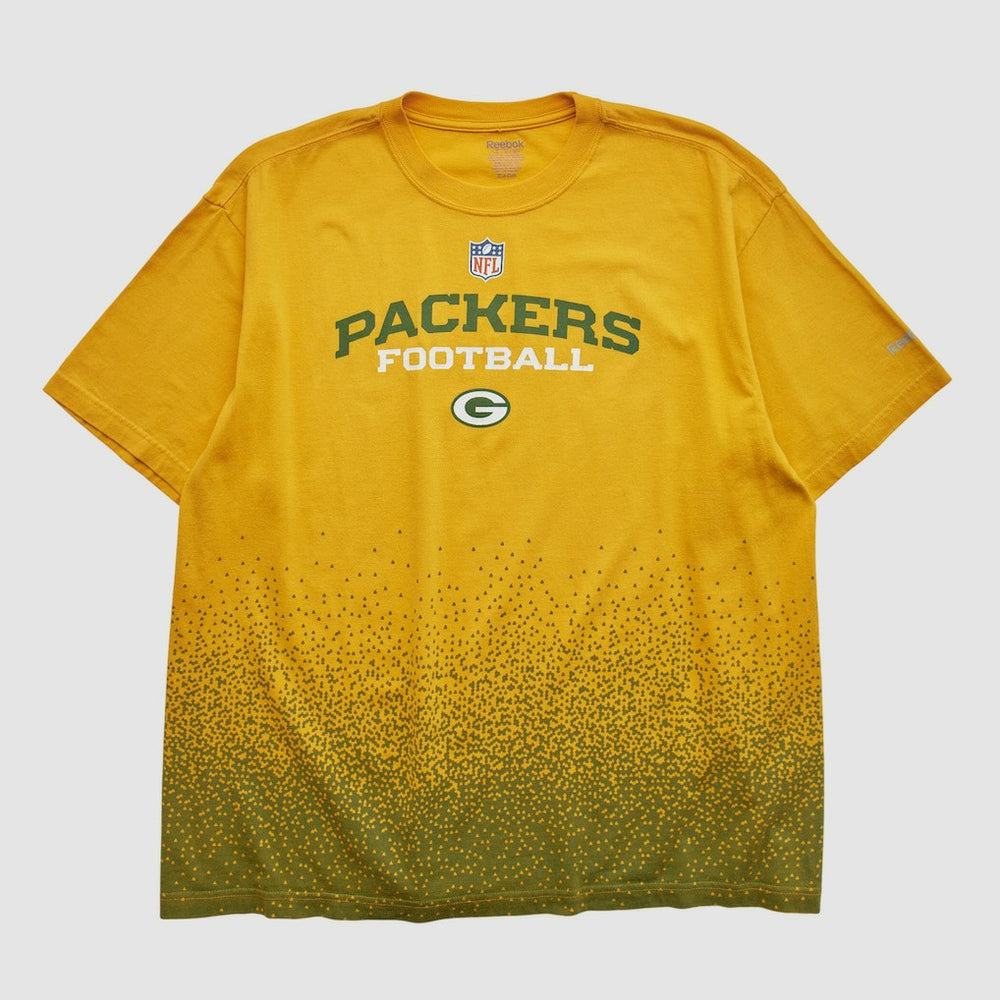 Green Bay Packers Reebok 2000s T-shirt - Yellow Vintage discount