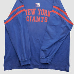 New York Giants NFL 2000s Long Sleeve T-shirt - Blue Vintage on sale