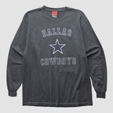 Dallas Cowboys Reebok 2000s Long Sleeve T-shirt - Charcoal Vintage discount