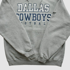 Dallas Cowboys Reebok 2000s Hooded Pullover Sweatshirt - Heather Gray Vintage cheap