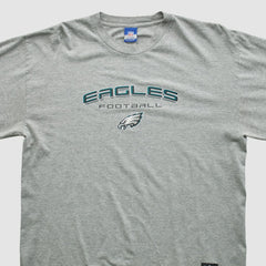 Philadelphia Eagles Reebok 2000s Long Sleeve T-shirt - Heather Gray Vintage discount